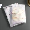 Saco ziplock fosco de PE coelho cogumelo saco auto-selante espessado saco de armazenamento portátil para viagem sapatos roupas saco de embalagem para camiseta