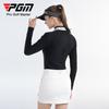 Camiseta de manga larga para mujer PGM golf otoño e invierno ropa cremallera invisible delantera tejido de terciopelo ropa deportiva para mujer