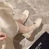 Zapatos Planos de Hada con Perlas para Dama de Honor 2025 Calzado Bajo Estilo Francés Inspirado en Chanel Zapatos de Salón Mary Jane para Combinar con Vestidos