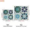 Pegatinas de pared de azulejo con patrón de cuatro piezas de PVC directo de fábrica, autoadhesivas, engrosadas, impermeables, para renovación de casa de alquiler, decoración de paredes y ocultación de imperfecciones