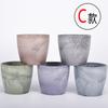 Imitación arcilla lavabo internacional verde plantación piso balcón color terracota maceta de plástico grande maceta de escritorio suministro directo de fábrica