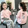 Camiseta de manga larga para niña, colección primavera/otoño 2026, capa base de algodón puro, top elegante para bebés y niños mayores, diseño de imitación de dos piezas