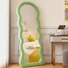 Espejo de tocador moderno para uso doméstico, espejo de dormitorio para niñas, espejo de pie de lujo para sala de estar, espejo de cuerpo entero grande de forma irregular