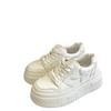 Zapatos Blancos Nuevos 2024 para Mujer Estilo Chanel Suela Gruesa Primavera Combinan con Todo Zapatos Loafers Casuales Zapatillas de Pan para Mujer a la Moda