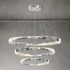 Araña de sala de estar de lujo ligero minimalista italiano, luz principal circular creativa de diseñador Bauhaus de 6 piezas para el pasillo, aluminio, otros materiales no especificados