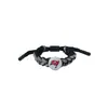 Pulseira Naruto Sharingan Unissex Trançada Acessórios Periféricos de Anime Estilo Casal Pingente Substituível