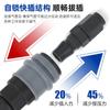 Conector Rápido Tipo C de Bloqueo Automático Acero Plástico para Compresor de Aire Neumático Accesorios para Bomba de Aire Conector Tipo C de Acero Plástico Antienvejecimiento y Libre de Óxido