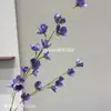 Flores Artificiales, Flores de Begonia, Flores de Seda de Alta Gama, Flores de Manzana Wanlixiang, Arreglos Florales de Línea Alta, Venta al Por Mayor para Salones de Bodas