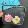 Bolsa Cosmética de PVC, Bolsa de Gel Esmerilado, Bolsa de Embalaje Colorida para Artículos de Aseo, Bolsa Translúcida Estéreo con Cierre Ziplock