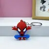 Llavero colgante de dibujos animados de los Vengadores Spider-Man, pegamento flexible, suerte para estudiantes, regalo pequeño, regalo de regreso a clases, venta al por mayor