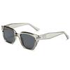Gafas de sol de ojo de gato para mujer, de alta gama, con cara pequeña, nuevas gafas de sol 2025 de cara redonda, estilo retro europeo y americano en color negro.