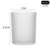 Suministro de fábrica, vela de aromaterapia de vidrio simple, taza de interior de moda, candelabro romántico, contenedor de vela de taza vacía multicolor