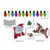 Rfm Reforzado Magnético Navidad Coche Decoración Refrigerador Bombilla Reflectante Santa Reno Pegatina Decorativa para Carrocería de Coche