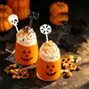 Taza de Bebida de Halloween de Amazon Palillo Acrílico Decoración de Vidrio para Fiesta Navideña de Cócteles de TikTok