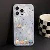 Capa de Celular Laser Colorida em Formato de Biscoito para iPhone 17 Pro Max, Compatível com Modelos de Furo Grande 14/15, Anti-Queda para 13