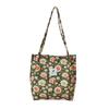Bolso Tote Estampado para Mujer Casual Estilo Coreano Gran Capacidad Bolso Tote de Lona de Pana Bolso de Hombro de Felpa para Viaje para Mujer