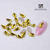 Nova Arte Do Prego Amarelo Dourado Em Forma De Broca Net Vermelho Fundo Plano Em Forma De Broca Fundo De Ouro Broca Nail Art Broca Ornamentos Strass