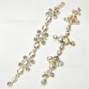 Venta al por mayor Oval Gota de Agua Cristal Pedrería Cadena de Flores DIY Ropa Cuello Decorativo Tiras de Diamantes Zapatos Bolsos Accesorios de Cristal