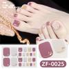 Zhengxiang Verano Concha 3D Diamante Pegatina para Uñas del Pie Color Diamante Estéreo Linda Chica Blanca Impermeable Pegatina para Uñas del Dedo del Pie