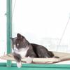 Hamaca con Ventosa para Gato para Repisa de Ventana Nido para Mascota Jaula para Gato Columpio Colgante Ventosa Nido para Gato Tapete Suministros para Sofá