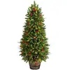 Árbol de Navidad de PVC Berry con Punta Pe Encriptado Mixto Maceta de Flores Artificiales Árbol Desnudo Arreglo de Escena Navideña Exclusivo para Suministro Transfronterizo
