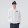 Ropa para Hombre Fengshe / Camisa Polo para Hombre de Primavera y Otoño, Camiseta de Manga Larga para Hombre, Sudadera Holgada con Cuello de Solapa, Nueva Camiseta Polo