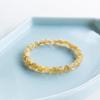 Pulseira de cristal de cabelo amarelo cristal de cabelo dourado natural pulseira de estilo étnico feminino presente atacado