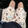 Pantalones Cortos de Algodón Nube de Verano para Mujer, Delgados, Talla Grande 220 Jin, Casual, Holgados, Perezosos, Cintura Alta, Pierna Ancha, para Caminar