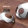 Cuchara Prensa Albóndigas de Acero Inoxidable Artefacto Casero Extrusora Fabricante de Albóndigas Molde Redondo para Freír Cuchara Excavadora Cuchara para Bolas de Pescado