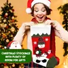 Meias de Natal Novas Transfronteiriças Saco de Presente Grande de Natal Meias de Boneca Suprimentos de Decoração de Natal Pingentes para Árvore de Natal
