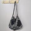 Estilo Ins Corea del Sur Estilo Fresco Bolso de Lona Floral de Moda Versátil Bolso Cruzado Tote Gran Capacidad Bolso de Tela para Libros de Estudiante