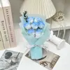 Regalo del Día de San Valentín Chino: Ramo de 7 Rosas, Flor de Jabón Artificial, Souvenir, Regalo Decorativo, Cubierta de Vidrio