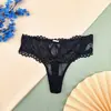 Venta Caliente Comercio Exterior Sexy Tanga Ribete de Encaje Bragas Triángulo Lencería Transparente Hueco con Tirantes Talla Grande Ropa Interior Mujer
