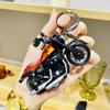 Hip Hop Trendy Harley Motocicleta Boneca Chaveiro Carro Internet Celebridade Pingente Desenho Animado Saco Pendurado Enfeites