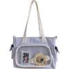 Bolsa transversal feminina estilo japonês bolsa transparente para dor grande capacidade bolsa casual bolsa de ombro para todos os estilos bolsa de ombro para estudantes da moda