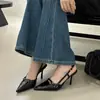 Zapatos de Mujer Chuyuji con Punta 2026 Nuevos Zapatos de Primavera para Mujer Sandalias con Tira Trasera Sandalias de Tacón Alto con Punta Cerrada
