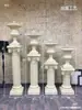 Boda Trofeo Dorado Europeo Maceta Blanca Dorada Columna Romana Accesorios Guía de Carretera de Fibra de Vidrio