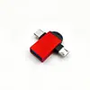 Adaptador Otg Tipo-C+Micro Doble Enchufe Puerto Hembra Usb3.0 Conector para Memoria USB Android Venta al por Mayor de Fábrica