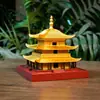 Modelo autêntico da Torre Yueliang feito de metal, uma lembrança genuína de Yueyang, Hunan, perfeito para turismo e como presente de uma loja de artigos culturais e criativos