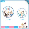 Platos de Papel Temáticos de Animales Transfronterizos: Perro, Ánade real, Dinosaurio, Insecto, Ganso tonto, En stock, Platos desechables para fiesta de cumpleaños
