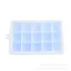 Forma de Gelo de Silicone Leve com 15 Cubos e Tampa de PP/Silicone Forma Quadrada para Fazer Gelo Utensílios de Cozinha