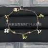 [Novidades Contínuas] Pulseira Cruzada Nova de Alta Qualidade Réplica Lv Letra V com Etiquetas, Artesanato de Ponta Atacado