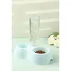 Comedero Automático de Colores Caramelo para Gatos y Perros, Bebedero Automático Universal con Almacenamiento de Agua para Gatos, Integrado Agua y Comida, Doble Tazón para Mascotas Antiderrames