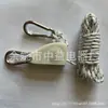 Cuerda de tienda de metal con polea para acampar al aire libre, cuerda de viento gruesa alargada, cuerda de extensión para cubierta de dosel con ajuste de elevación, cuerda de sombrilla