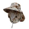 Sombrero de sol de ala ancha para primavera y verano, sombrero de sol para secado al aire libre en granja, sombrero de sol con protección solar para ciclismo, sombrero de té con máscara a prueba de polvo para mujer