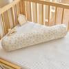 Ropa de cama de algodón puro para recién nacido, cojín anticolisión, bolsa suave, almohada cilíndrica para bebé, respaldo, almohada lateral para niños, respaldo de cama