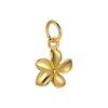 Colgante de Molinillo de Viento de Flor de Cinco Pétalos Brillante de Plata Esterlina S925 Accesorios de Joyería DIY Chapado en Oro K Pulsera con Cuerda para Usar Piezas Colgantes