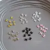 Mini Joyas de Aleación con Forma de Lazo para Uñas Estilo Exquisito de Lujo Ligero Lazo de Uñas Diamante Decoración Tridimensional Simple Venta al Por Mayor