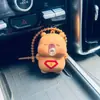 Llavero Creativo de Coche de Dibujos Animados que Sopla Burbujas Muñeco para Aliviar el Estrés Colgante para Mochila de Estudiante Pequeño Regalo