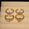 Libro Rojo Pequeño Explosiones Flor de Iris Calabaza Azúcar Cúbica Diamante Amarillo Circonita Anillo Abierto Anillo de Traje de Lujo Ligero Accesorios de Nicho Avanzados